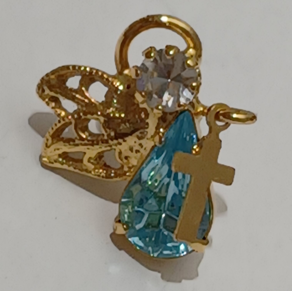 GOLD PLATED ANGEL LAPEL PIN